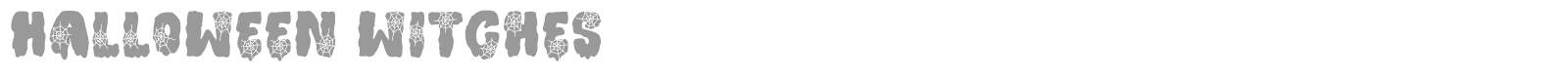 Halloween Witches font preview